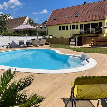 Alsacebnb - 12 Personnes Dans Le Vignoble - Piscine Privee & 4*